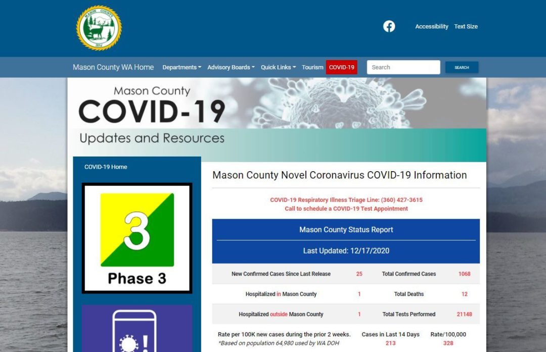 Mason County Covid-19 website