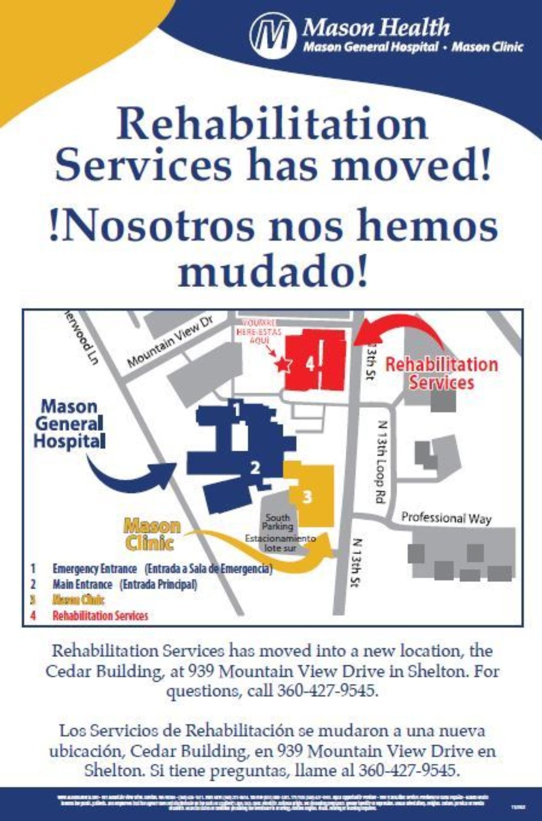 Rehab Services Has Moved Graphic